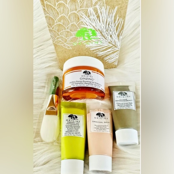 🎅🏼 ORIGINS Drink Up Intensive Clear Improvement Mask Set Travel New In Box - Picture 2 of 4